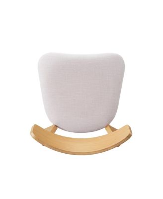  Mid-Century Walnut Upholstered Dining Chairs, Set of 4, Light Beige+Natural