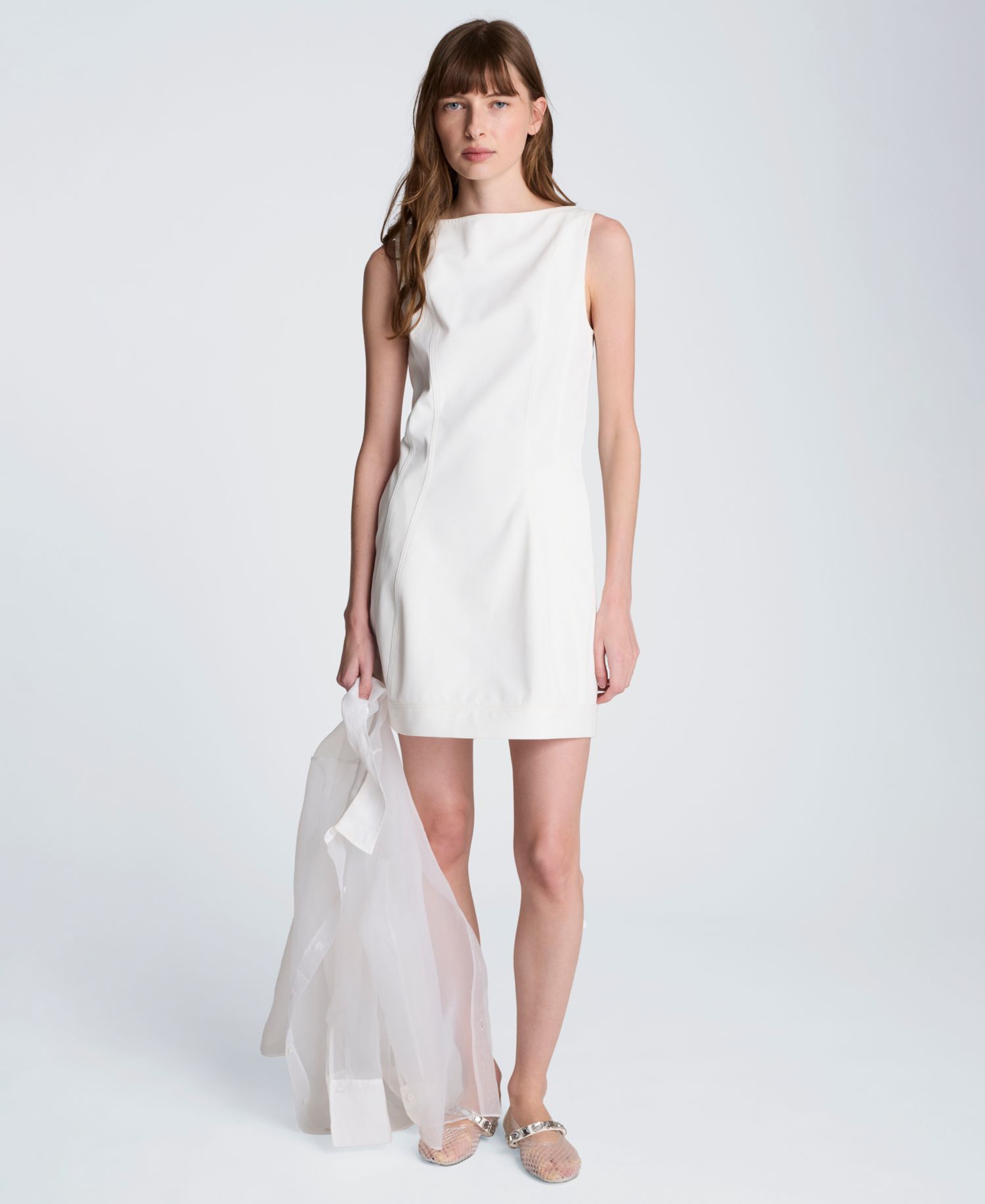 Women's Boat Neck Sculpt Mini Dress