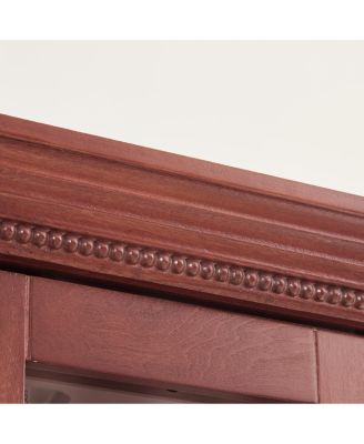 Lighted Corner Curio Cabinet - Glass Display Shelf, Tempered Glass Doors, Adjustable Shelving