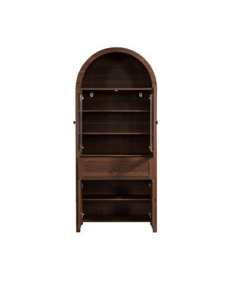 Dome Cabinet, Walnut, high-quality materials, antique craftsmanship, large storage