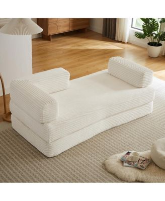  Loveseat Sofa, Cloud Boneless Couches for Living Room, Modern Modular