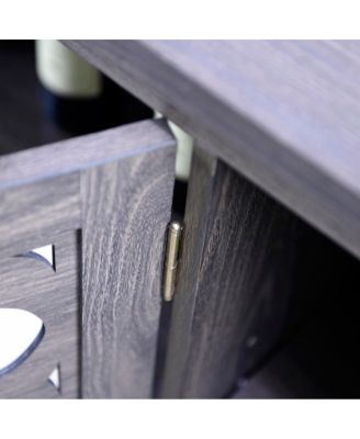 Spacious 49.33" Countertop Sideboard with 3 Mirrored Doors & Adjustable Shelves