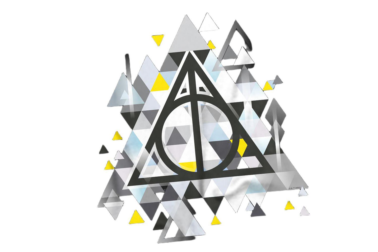Men's Geometrical Deathly Hallows T Shirt