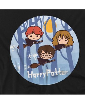 Men's Chibi Trio Flying On Broomsticks T Shirt