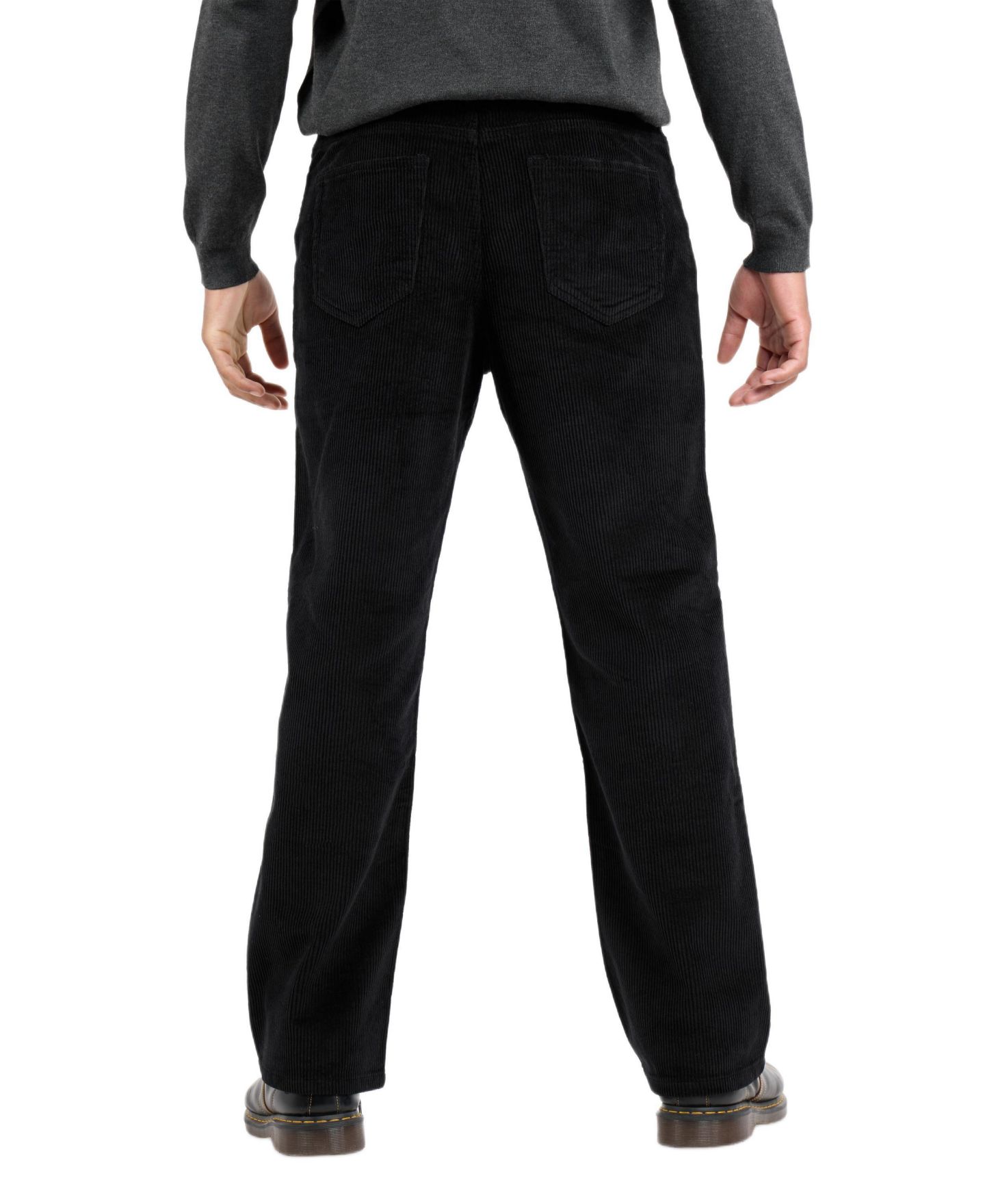 Мужские брюки SPRING + MERCER Athletic Fit Corduroy, цвет: Чёрный — фото 2