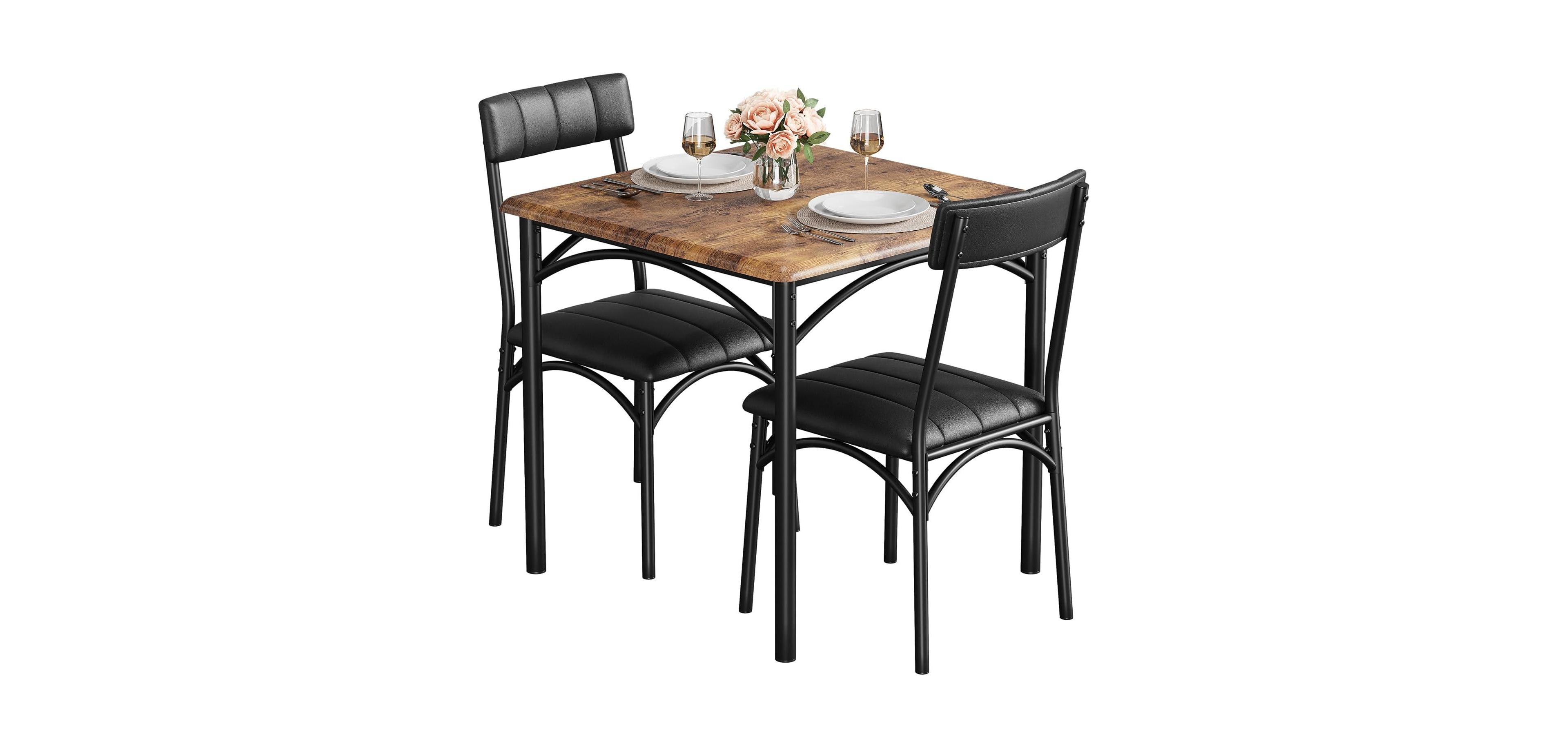 gaomon Kitchen Table Small Dining Table Set for Dining Room, Home Office, Living Room
