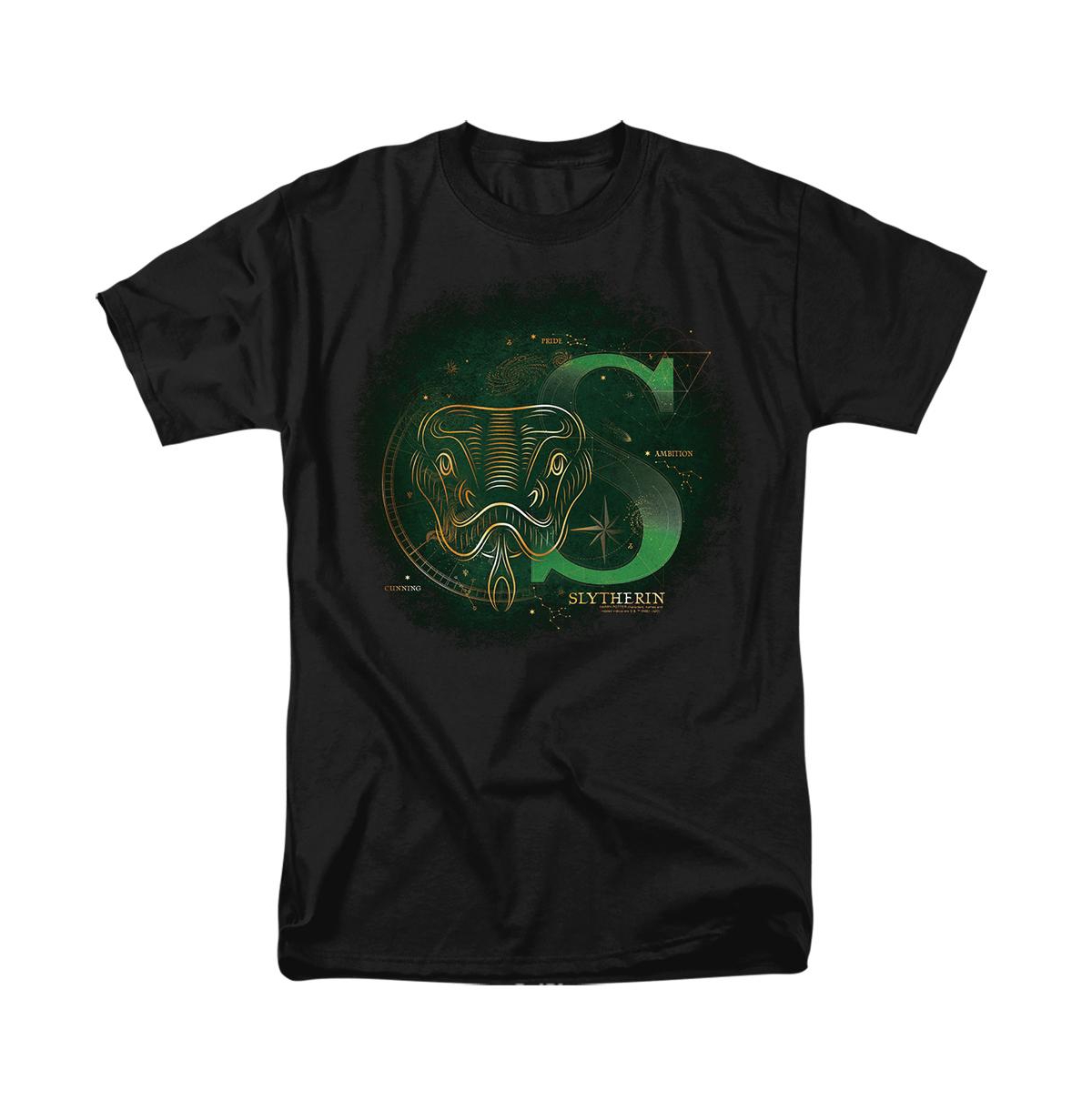 Harry Potter Men's Celestial Nomad Slytherin T Shirt - Black