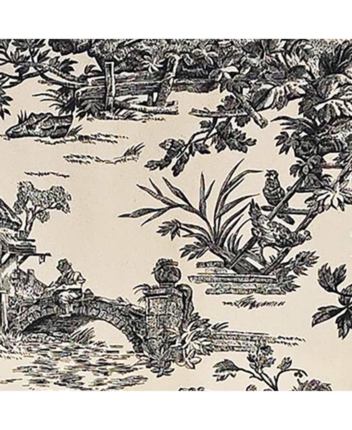 Rlf Home Evocative Provance 100% Cotton Rod Pocket Lined Window Valance 50" x 15"