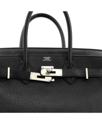 Birkin 30 Handbag Black Togo with Palladium Hardware