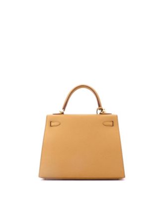 Kelly 25 Handbag Brown Epsom with Gold Hardware