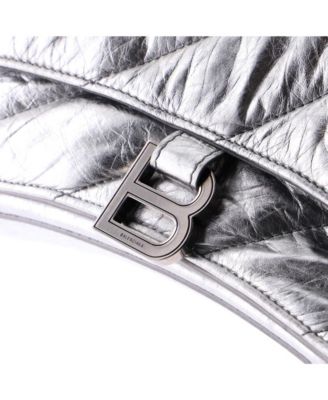 Small Crush Chain Flap Bag Quilted Crushed Calfskin