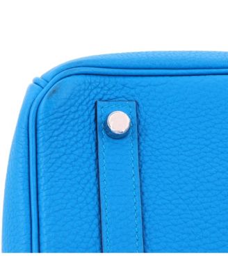 Birkin 30 Handbag Verso Togo with Palladium Hardware