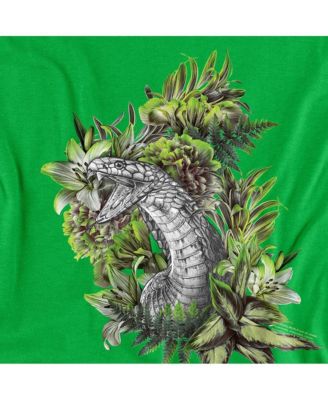 Men's Slytherin Floral Snake Mascot T Shirt