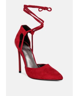 RULE-BREAKER Womens Lace Up Stiletto Sandals