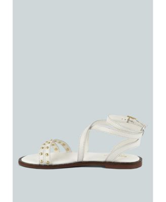 Womens Corriane Studs Embellishment Strappy Sandals