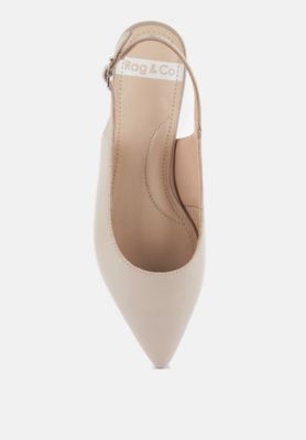 Womens Hocane Genuine Leather Slingback Sandals