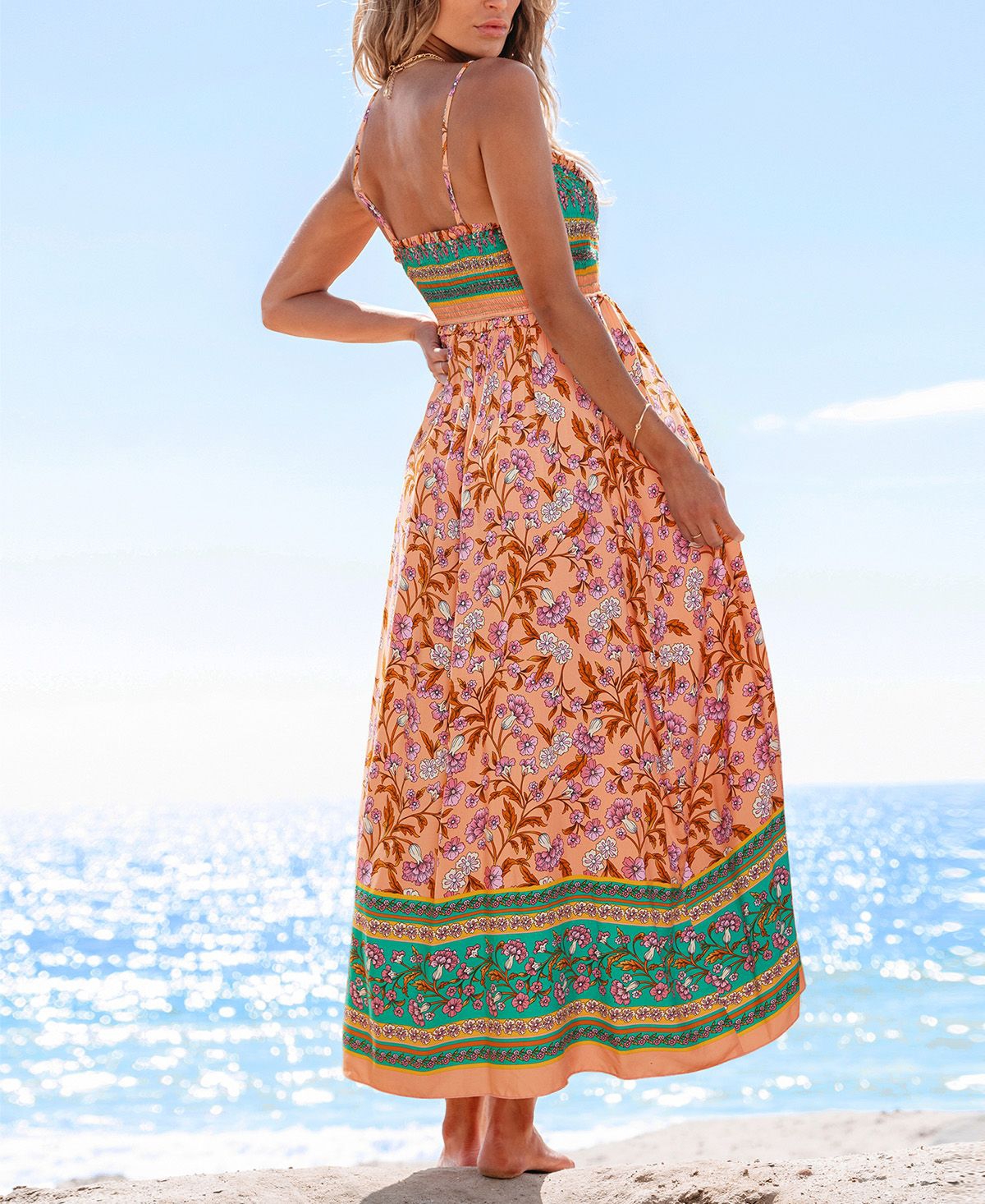 Cupshe Women's Big Personality Floral Maxi Beach Dress