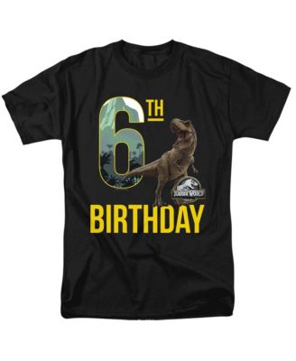 Men's World 6th Birthday T-Rex T Shirt