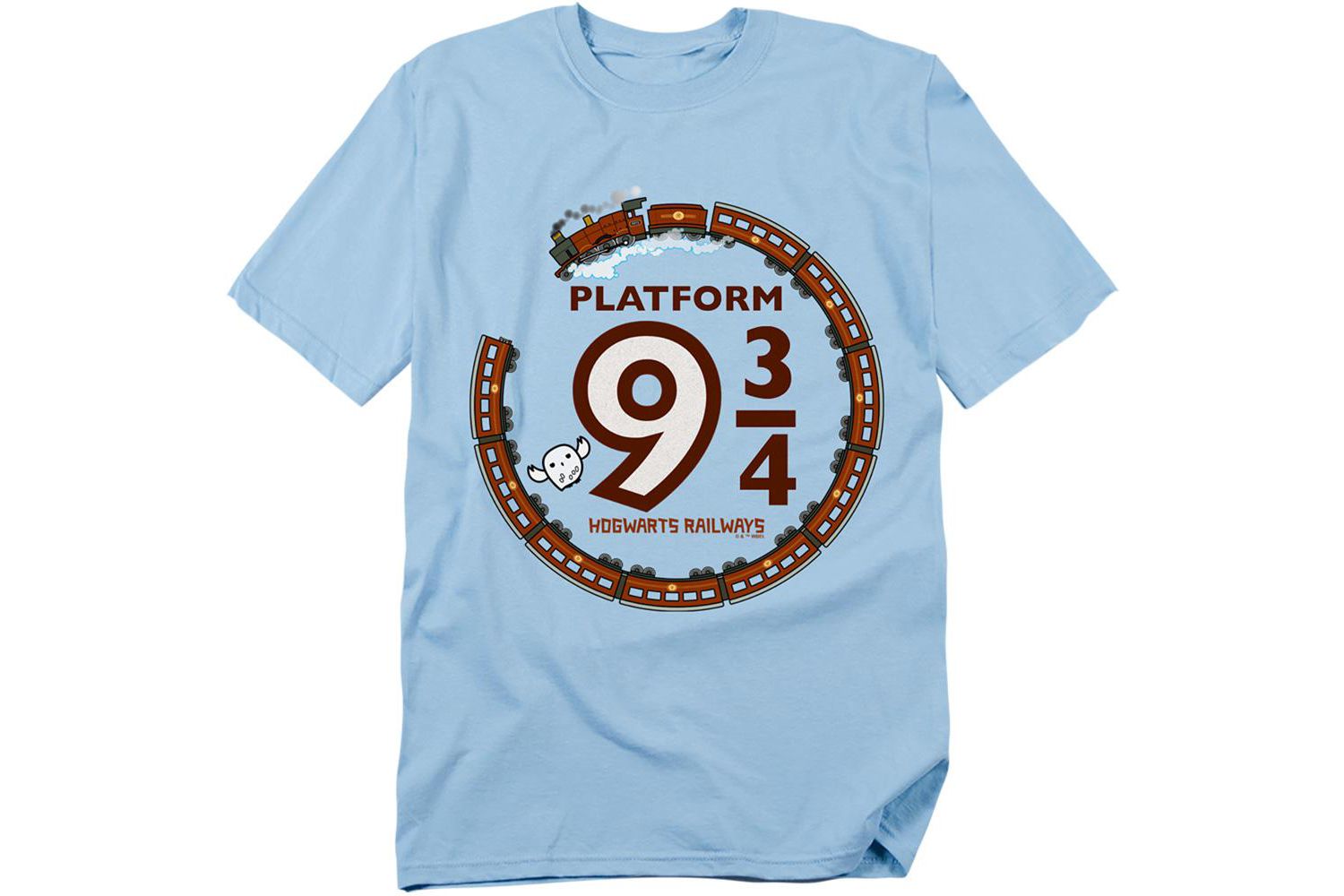Men's Platform 9 34 Hogwart Railways T Shirt