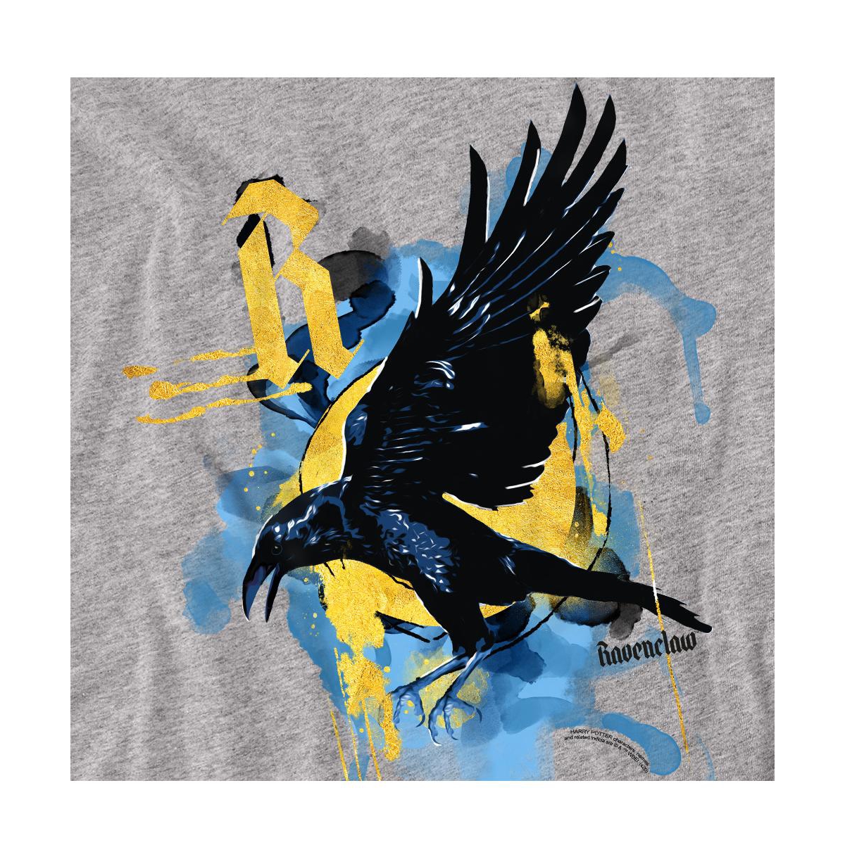 Harry Potter Men's Urban Elegance Ravenclaw Raven T Shirt