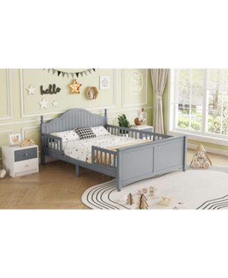 Kids Full Size Wood Platform Bed