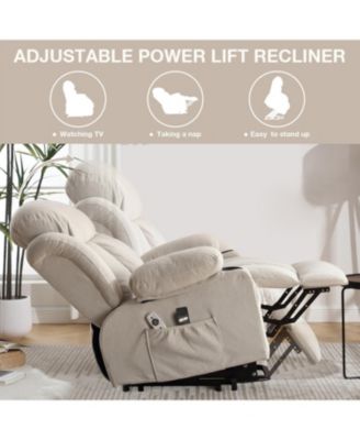Power Lift Recliner with Heat & Massage