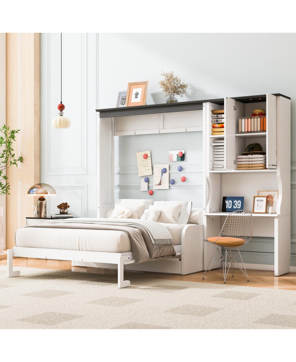 Streamdale Furniture Murphy Bed Sofa Desk Storage - Full Size