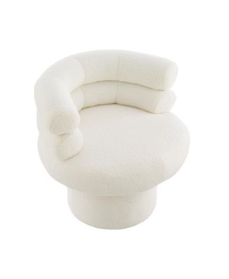 Streamdale 360° Pink Swivel Accent Chair for Living Room, Bedroom, or Small Space