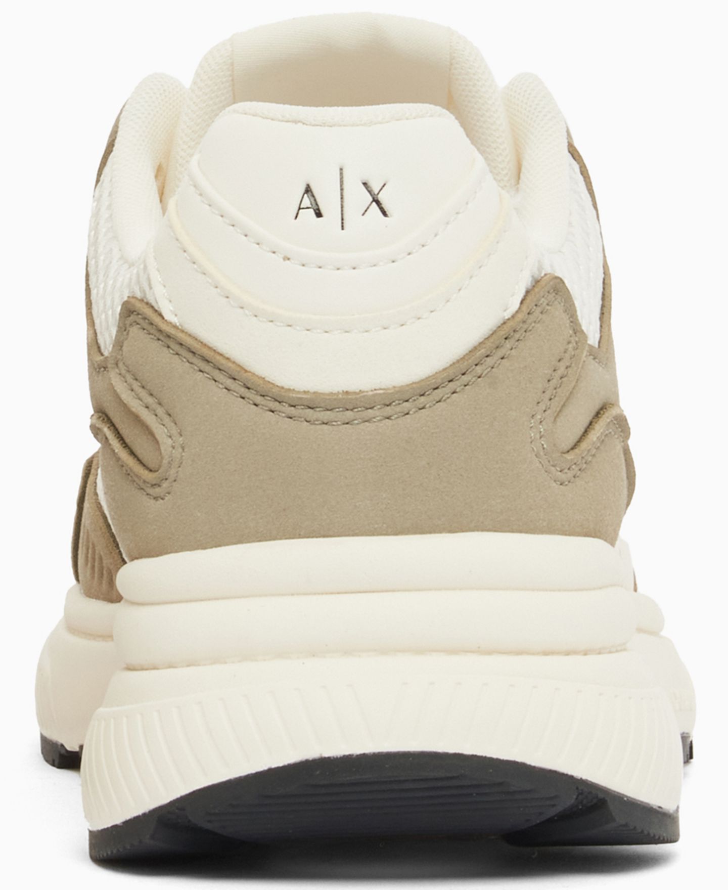 Мужские кроссовки A|X Armani Exchange Microsuede Lucky, цвет: Оливковый / Молочный белый — фото 3