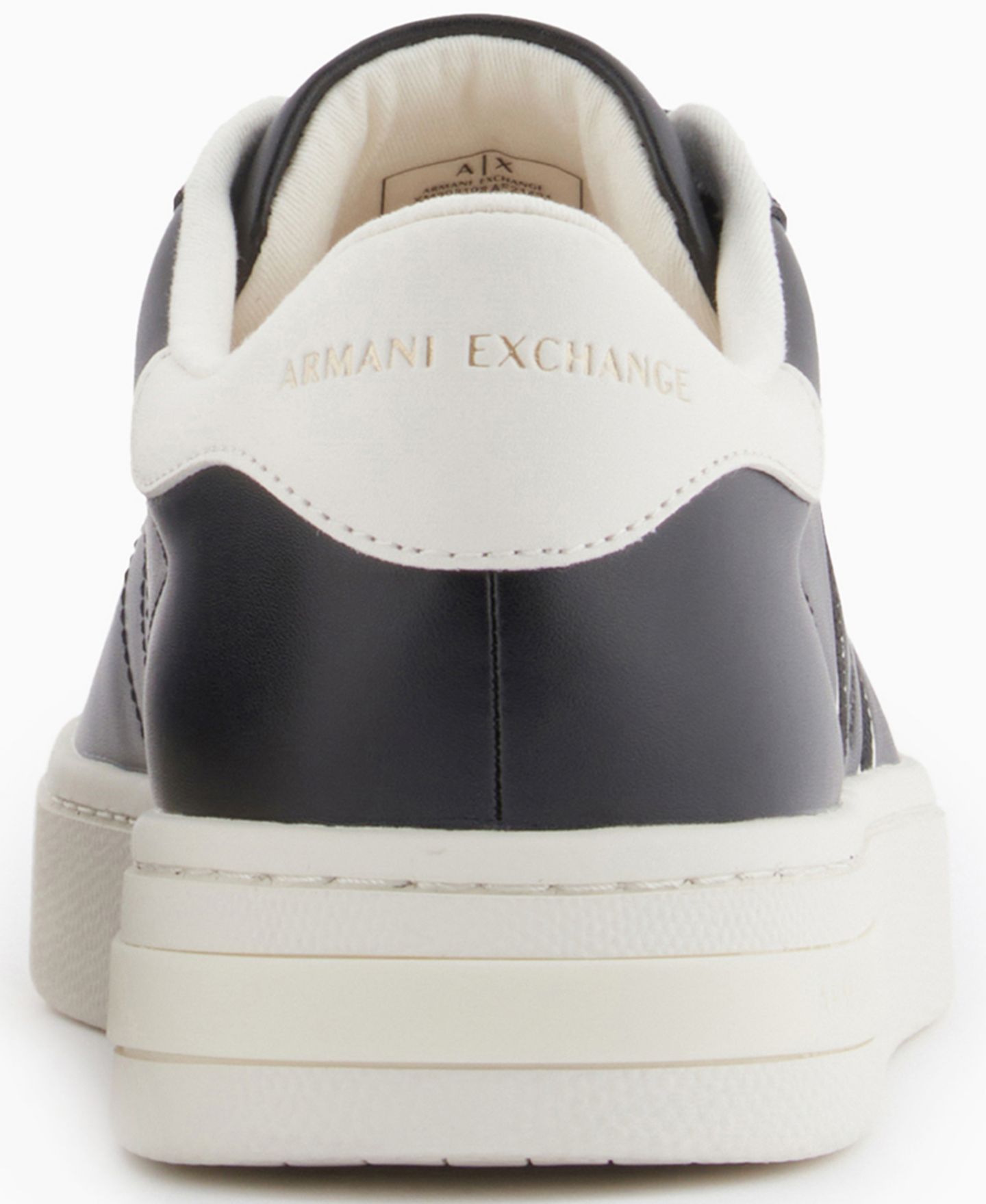 Мужские кроссовки A|X Armani Exchange London Lace-Up, цвет: Чёрный / Молочный белый — фото 3