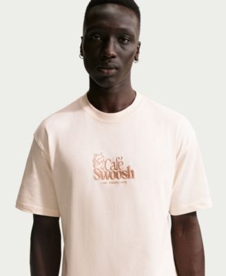 Men's Cafe Swoosh Print Crewneck T-Shirt