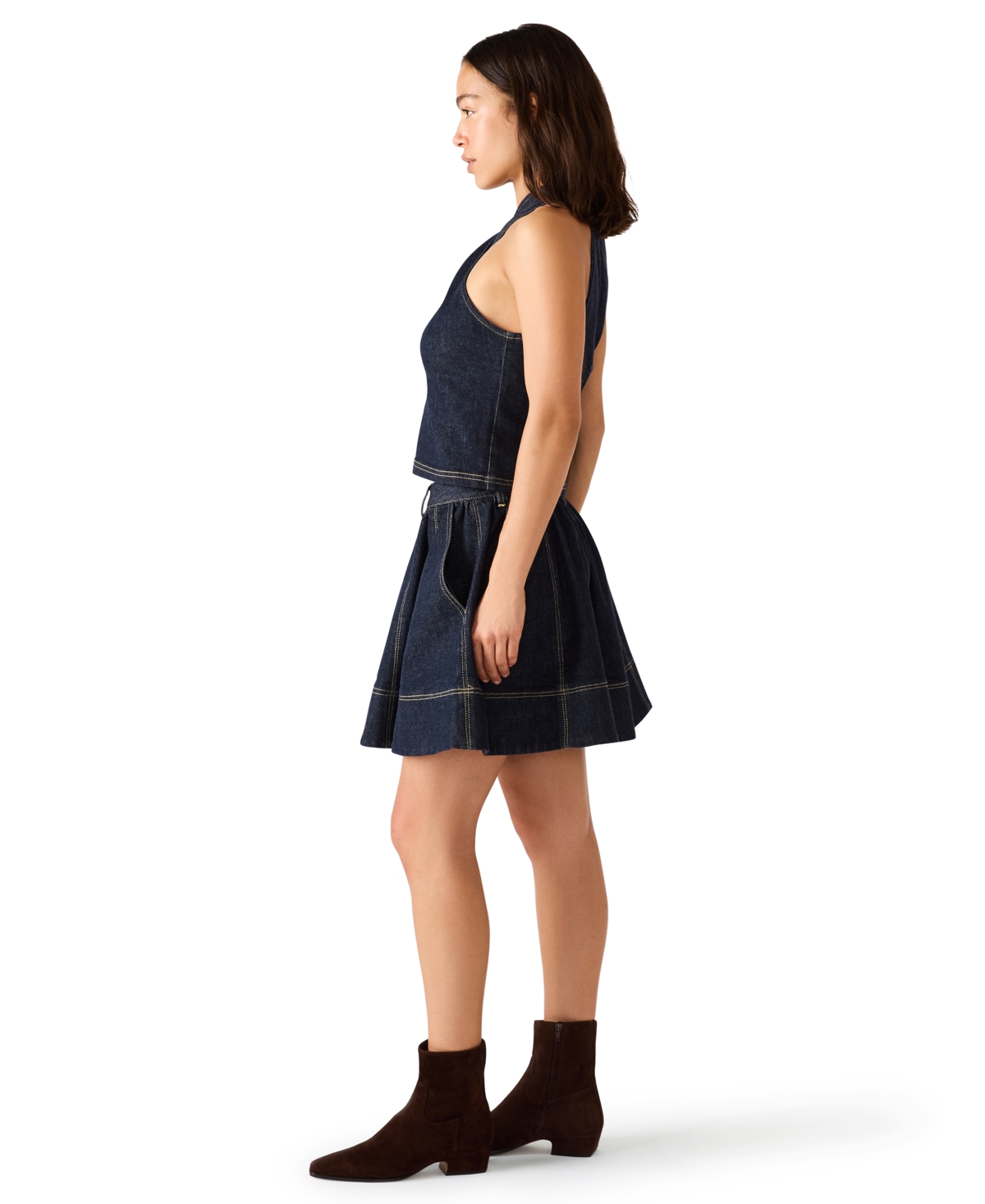 Steve Madden Women's Sleeveless Halter Top