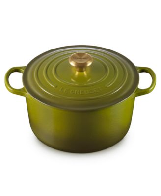 Signature Enameled Cast Iron 6.5-Quart Deep Round Dutch Oven