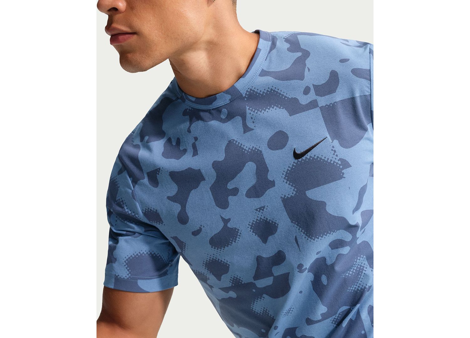 Мужская тренировочная футболка Hyverse Dri-FIT UV с коротким рукавом и круглым вырезом горловины