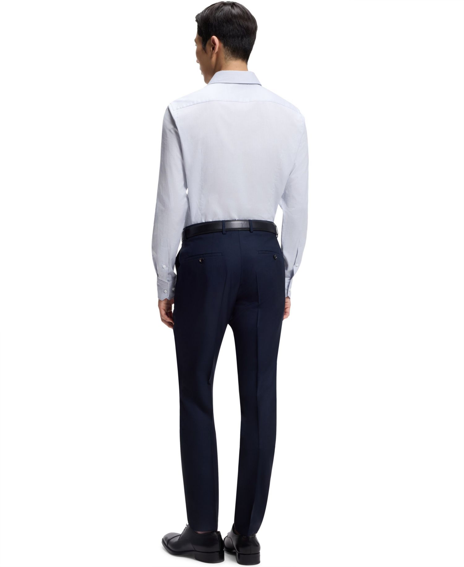 Men's Italian-Made Cotton Slim-Fit Dress Shirt