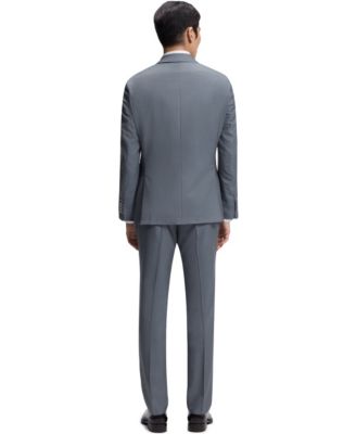 Men's Wool Silk Two-Piece Slim-Fit Suit