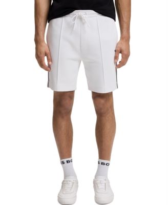 Men's Cotton-Blend Piping Trim Shorts