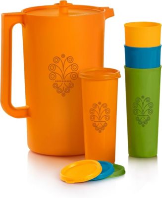 Tupperware Retro Classic 5-Pc. Heritage Pitcher and Tumbler Set