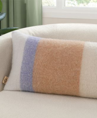 Simona Faux Mohair Bolster Decorative Pillow, 14" x 36"