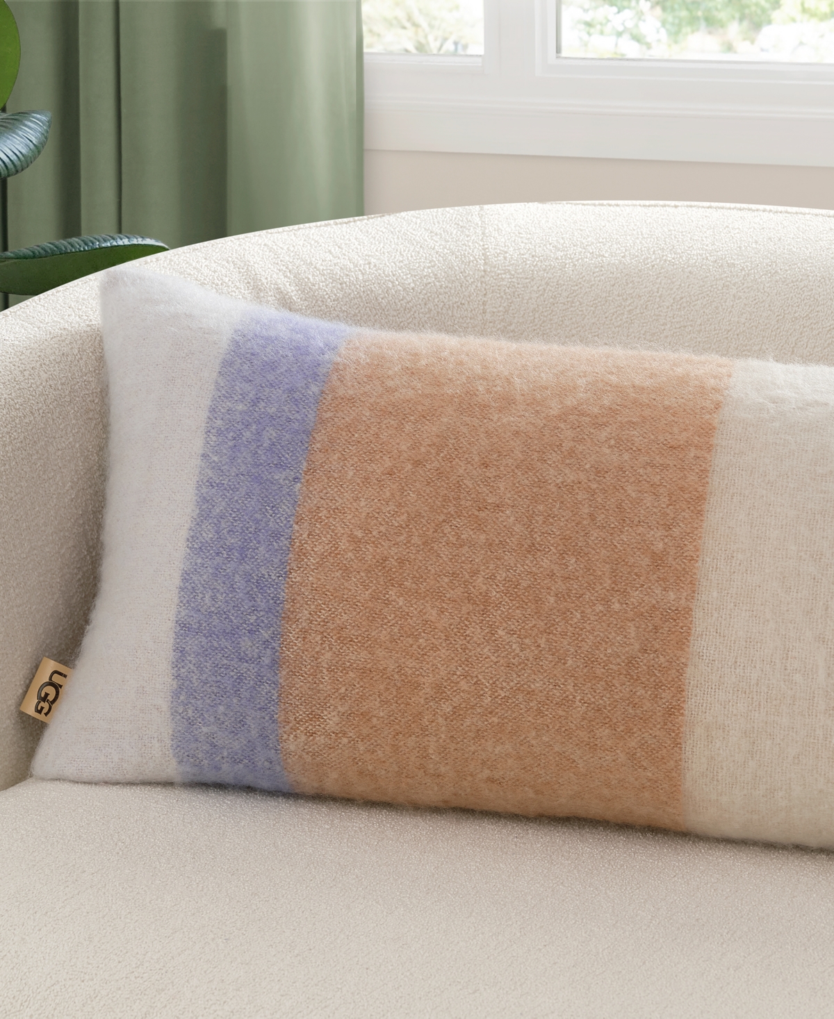 Ugg Simona Faux Mohair Bolster Pillow, 14" x 36"