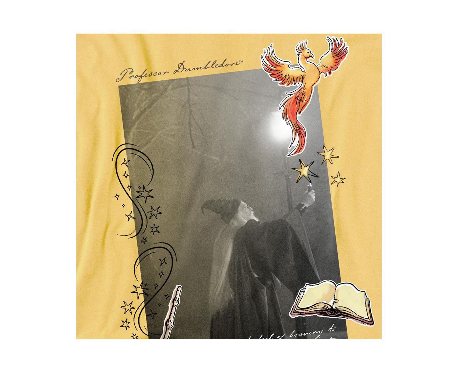 Men's Dumbledore Quote And Fawkes T Shirt
