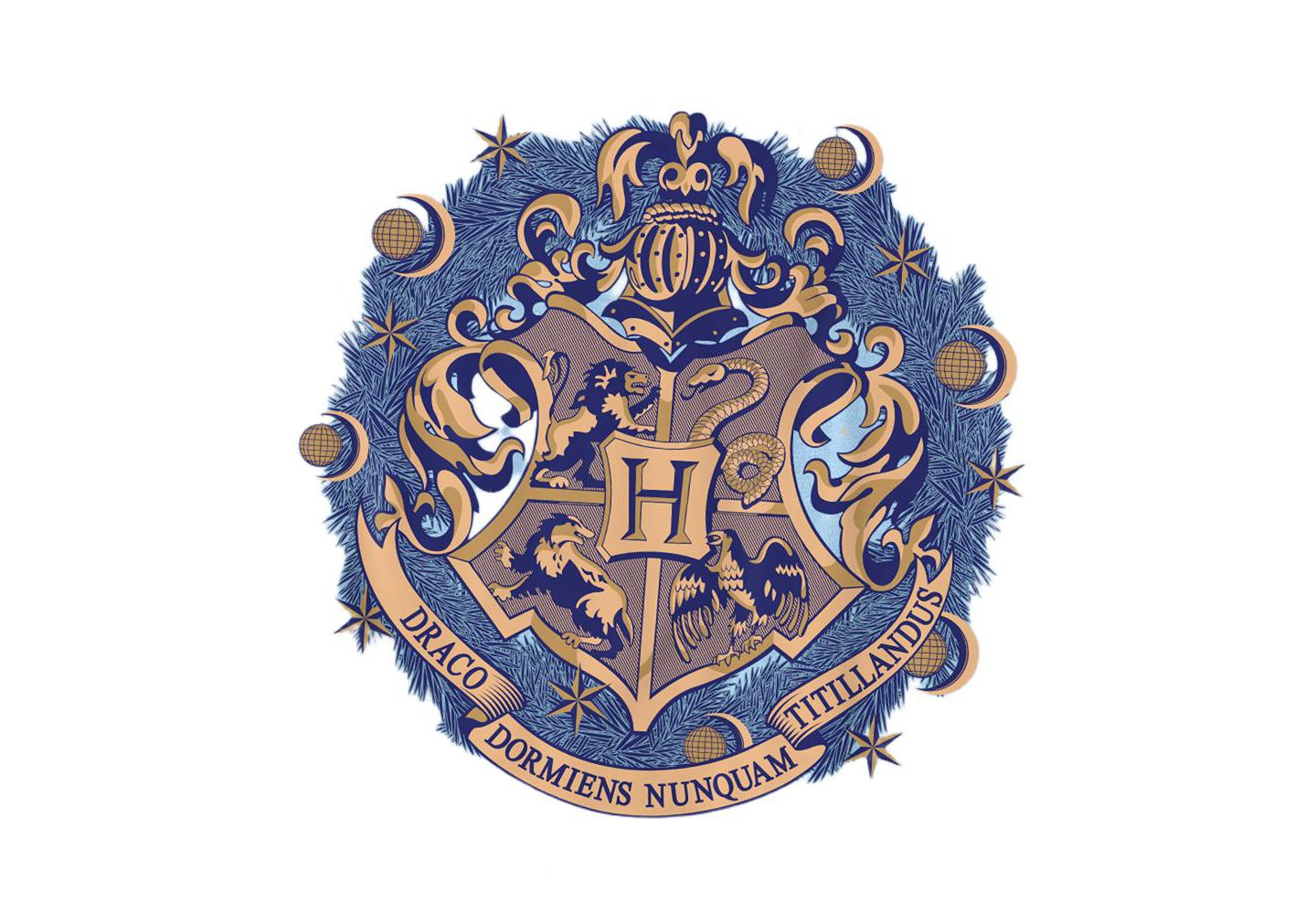 Мужская футболка Harry Potter Happy Christmas From Hogwarts, цвет: Светлый синий — фото 3