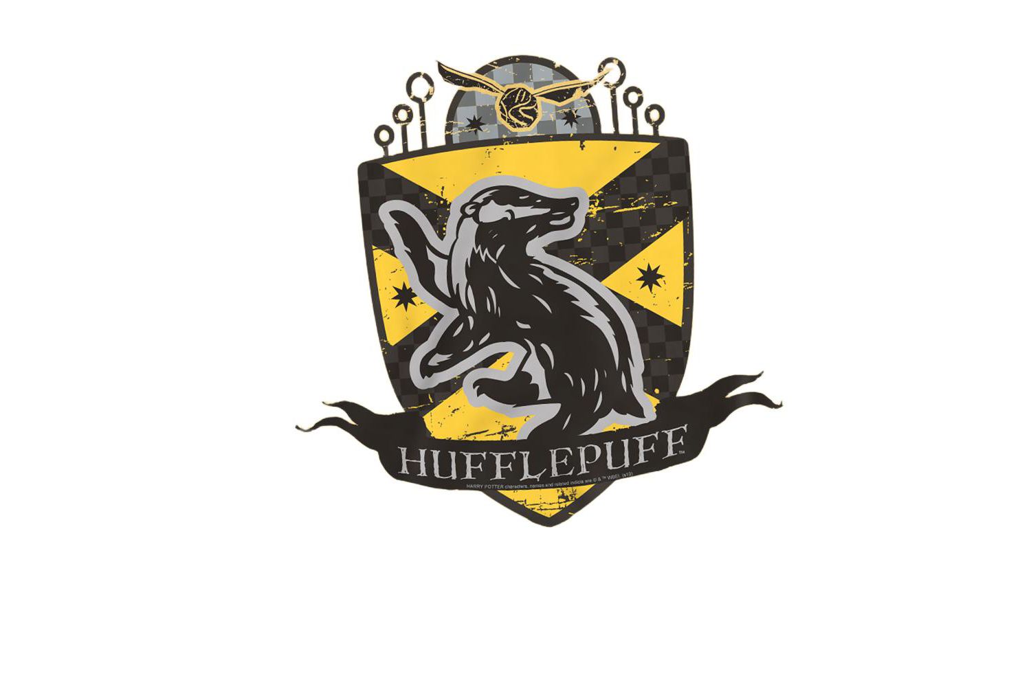 Men's Hufflepuff Quidditch Crest T Shirt
