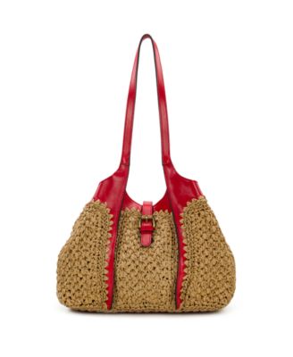 Christiana Small Woven Satchel Bag