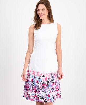 Women's Sleeveless Floral Midi Dress