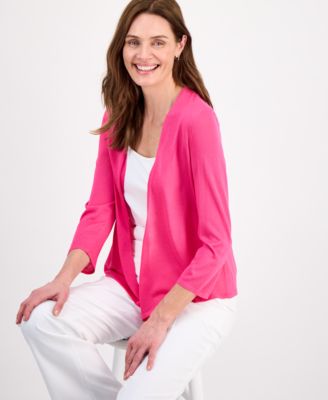 Women's Self Edge A-Line Cardigan, Regular & Petite