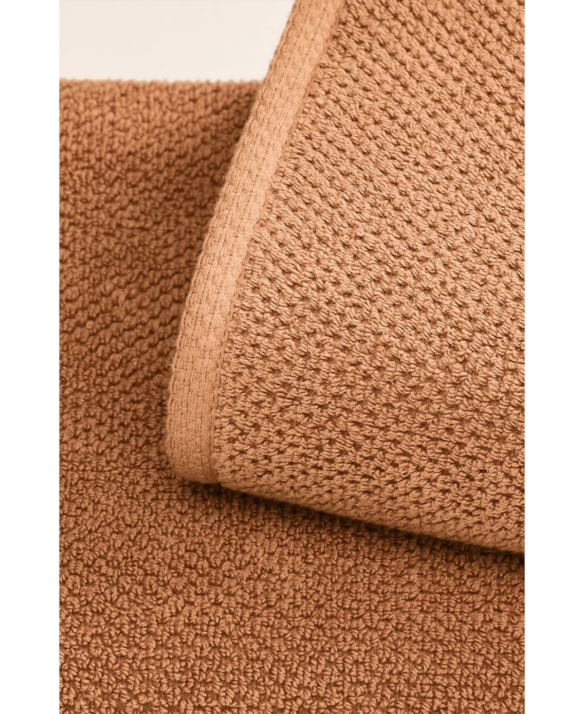 Linery & Co. 100% Cotton Textured 2-Piece Oversized Bath Sheet Set, 35” x 68”