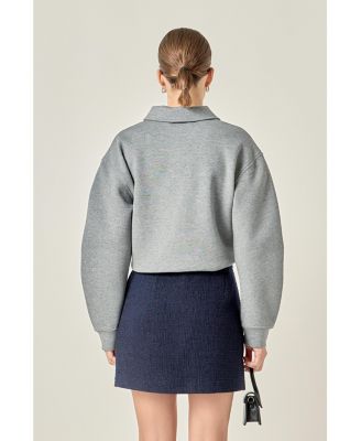 Women's Polo Scuba Top