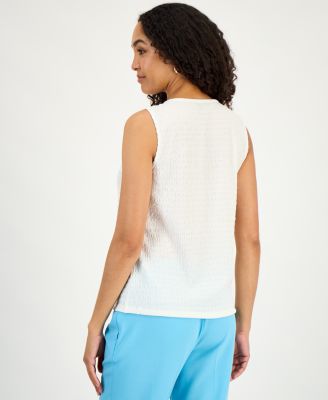 Women's Textured Sleeveless Top