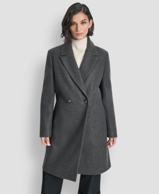 Women's Double-Breasted Notch Collar Coat